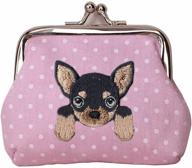 chihuahua embroidered puppy buckle wallet boys' accessories logo