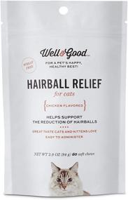 img 1 attached to 🐱 Petco Brand - Well & Good Hairball Relief Soft Chews Cat Supplement, 60 Count