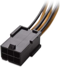 img 2 attached to 🔌 Адаптер питания 6 pin to 8 pin PCIe - Кабель 4 дюйма (Набор из 2 штук) от Cable Matters