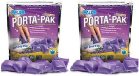 img 1 attached to Walex Porta-Pak 'Lavender Breeze' Drop-In Toilet Treatment Deodorizer for Black Water Holding Tanks (Pack of 2)