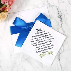 img 3 attached to 🤵 Father's Wedding Handkerchief Keepsake