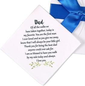 img 4 attached to 🤵 Father's Wedding Handkerchief Keepsake