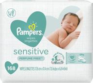 pampers sensitive water wipes pop top logo