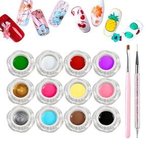 img 4 attached to Дизайны Живопись Рисование Маникюр 5Ml12Colors