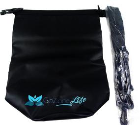 img 3 attached to GoZone Life Waterproof Dry Bag - Ultimate Companion for Outdoor Adventure - Shoulder Straps - 100% Lifetime Guarantee - Kayaking - Fishing - Swimming & Backpacking - Uncompromising Durability - Black Large (15L)
