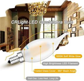 img 3 attached to 💡 CRLight Dimmable Candelabra LED Bulb - Industrial Chandelier Electrical Components for Superior Lighting