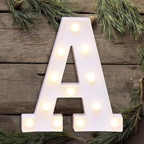 img 4 attached to MDDRUIQI LED Marquee Letter Lights - A Stunning Addition for Wedding Birthday Parties and Home Bar Decor!