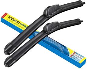 img 4 attached to 🌬️ Yeahmol Windshield Wiper Blades: 24" + 18" Inch Set for Effective Summer and Winter Wiping