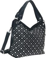 👛 zzfab rhinestone bling purse: women's handbags & wallets for top-handle bags with mirror logo