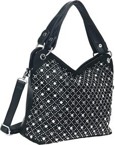 img 2 attached to 👛 Zzfab Rhinestone Bling Purse: Women's Handbags & Wallets for Top-Handle Bags with Mirror