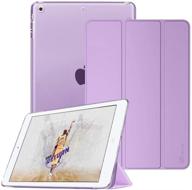 📱 fintie lavender purple ipad mini 3/2/1 case - lightweight smart slim shell translucent frosted back cover protector with auto wake/sleep - compatible with ipad mini 1/2/3 logo