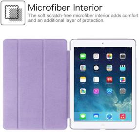 img 1 attached to 📱 Fintie Lavender Purple iPad Mini 3/2/1 Case - Lightweight Smart Slim Shell Translucent Frosted Back Cover Protector with Auto Wake/Sleep - Compatible with iPad Mini 1/2/3