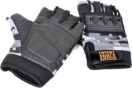 covert force fingerless tactical gloves logo