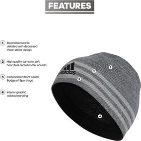 img 3 attached to 🧢 adidas Men's Eclipse Reversible Beanie: Style and Versatility Combined