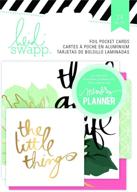 🌸 heidi swapp foil pocket cards in hello beautiful logo