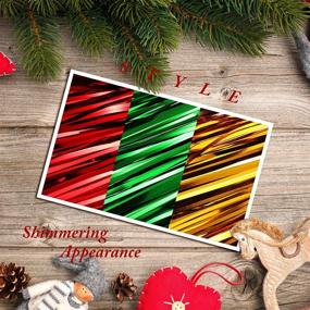 img 1 attached to 🎄 Christmas Shimmer Tinsel Icicles: 18-inch Xmas Tree Tinsel Foil Fringe Icicles - Iridescent Tinsel Foil Fringes for Xmas Holiday Decor (Red, Gold, Green) - Pack of 6000 Strands