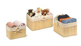 img 2 attached to Bamboo Bliss: Unveiling the Claremont Nesting Three Basket Gift Set