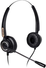 img 4 attached to Cisco IP Phone Headset RJ9 Binaural with Noise Cancelling Microphone - Compatible with Models 7942, 7971, 8841, 8845, 8851, 8861, 8945, 8961, 9951, 9971, and More