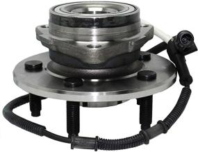 img 2 attached to Detroit Axle - 4WD 4-Wheel ABS Front Wheel Hub and Bearing Assembly Replacement - Fits 2000-2003 Ford F-150 5 Stud - Set of 2