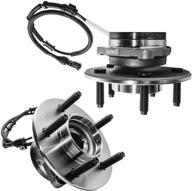 detroit axle - 4wd 4-wheel abs front wheel hub and bearing assembly replacement - fits 2000-2003 ford f-150 5 stud - set of 2 logo
