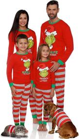 img 3 attached to 🎅 Dr. Seuss The Grinch Boys 2-Piece Cotton Pajama Set for Holiday Behavior
