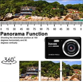 img 1 attached to 📷 Black HD Digital Camera, Rechargeable Mini Camera with 2.8" LCD, 20MP, 8X Digital Zoom - Ideal Video Camera for Kids, Students, Adults, Seniors - Indoor/Outdoor Photography