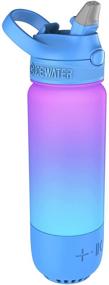 img 4 attached to 🎵 ICEWATER 3-in-1 Smart Water Bottle with Glowing Reminder, Bluetooth Speaker, Dancing Lights - 22 oz, Stay Hydrated, Enjoy Music! Perfect Gift for Health Enthusiasts.