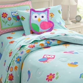 img 1 attached to 🐦 Wildkin Kids Plush Throw Pillow for Boys and Girls: Cozy Cuddles with Soft Microfiber Material, Vibrant Design, and Embroidered Details - Olive Kids (Birdie)