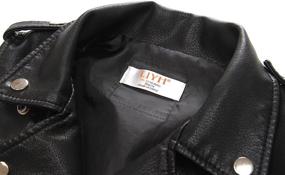 img 2 attached to Stylish LJYH Children's Faux Leather Motorcycle Vests for Boys - Joker Dress Coats in Sleek Black