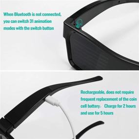 img 1 attached to Alavisxf Bluetooth Connected Rechargeable Eyeglasses
