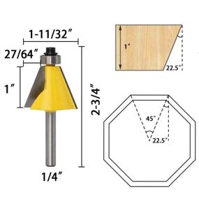 img 2 attached to 🔍 Enhance Your Woodworking Precision with Eyech Chamfer Forming Router