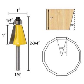 img 3 attached to 🔍 Enhance Your Woodworking Precision with Eyech Chamfer Forming Router