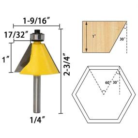 img 1 attached to 🔍 Enhance Your Woodworking Precision with Eyech Chamfer Forming Router