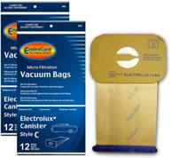 🧹 envirocare replacement micro filtration vacuum cleaner dust bags - compatible with electrolux canisters style c - pack of 24 bags логотип