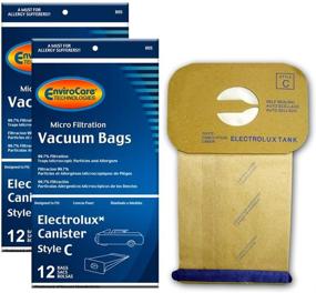 img 1 attached to 🧹 EnviroCare Replacement Micro Filtration Vacuum Cleaner Dust Bags - Compatible with Electrolux Canisters Style C - Pack of 24 Bags