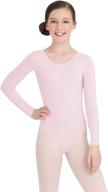 capezio girls' team basics long sleeve leotard: comfortable and versatile dancewear essential логотип