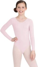 img 1 attached to Capezio Girls' Team Basics Long Sleeve Leotard: Comfortable and Versatile Dancewear Essential