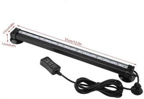 img 1 attached to Hffheer Fish Tank Light Aquarium Submersible Light IP68 Waterproof Lights Bar Color Changing Underwater LED Lamp With Remote Control And Suction Cup