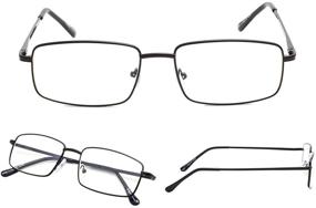 img 3 attached to 👓 Metal Readers for Men - 3 Pack of Reading Glasses