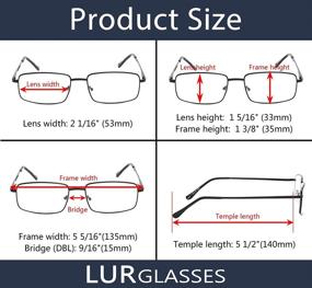 img 2 attached to 👓 Metal Readers for Men - 3 Pack of Reading Glasses