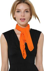 img 2 attached to 🧡 Women's Vintage Accessory: Orange Bandana Costume Accessory