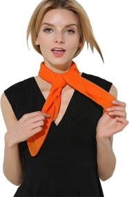 img 3 attached to 🧡 Women's Vintage Accessory: Orange Bandana Costume Accessory