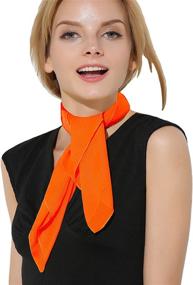 img 4 attached to 🧡 Women's Vintage Accessory: Orange Bandana Costume Accessory