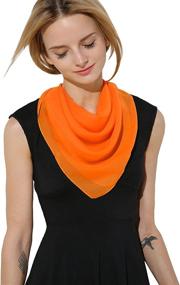 img 1 attached to 🧡 Women's Vintage Accessory: Orange Bandana Costume Accessory