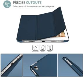 img 3 attached to 📱 ProCase iPad Pro 9.7 Case 2016 (Old Model): Ultrathin Stand Smart Case Shell, Navy