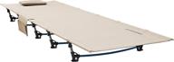 fundango lightweight folding camping cot bed (78.7 x 27.1 x 6.7’’ / 5lbs) - extra long, ideal for adult backpacking, hiking, camping, travel, office nap, outdoor & indoor use - supports up to 265lbs, includes side pocket логотип