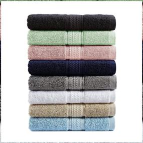 img 1 attached to 🛀 Highly Absorbent Bath Towels Set - 22 Piece: 4 Bath Towels, 6 Hand Towels, 12 Washcloths - Durable & Extra Large Shower Towels in Charcoal Grey