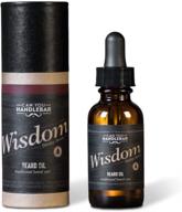 🧔 premium beard oil for men - wisdom: woodsy & citrus scent | 1 oz dropper top amber glass bottle logo