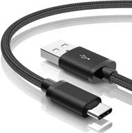 🔌 быстрая зарядка usb-кабель type c [2 шт. по 3 фута] - зарядное устройство для samsung galaxy s9, s8 s10 s10e, usb в usb c адаптивный зарядный кабель для galaxy s10 s9 s8 s20 plus, note 8 9 10 20 (черный) логотип