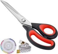 🔪 premium 9.5in fabric scissors: professional sewing shears for crafting, leather, and more logo